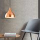 Modern Chandelier, Adjustable 126 cm, Copper & White
