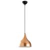 Modern Chandelier, Adjustable 126 cm, Copper & White