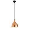Modern Chandelier, Adjustable 126 cm, Copper & White