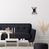 Modern Black Wall Lamp, Metal Body, 33 cm Height | IP20, E27 Socket, Stylish Industrial Design