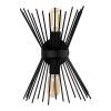 Modern Black Wall Lamp, Metal Body, 33 cm Height | IP20, E27 Socket, Stylish Industrial Design