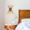 Modern Gold Wall Lamp, Iron Body, 33 cm Height | E27, IP20