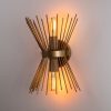 Modern Gold Wall Lamp, Iron Body, 33 cm Height | E27, IP20