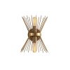 Modern Gold Wall Lamp, Iron Body, 33 cm Height | E27, IP20