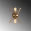 Modern Gold Wall Lamp, Iron Body, 33 cm Height | E27, IP20