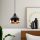 Modern Chandelier, Black & Copper, 17 cm Diameter, 112 cm Height | Adjustable, E27 Socket, IP20 | Stylish Lighting for Glam & Scandinavian Decor