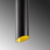 Modern Industrial Chandelier, Black & Yellow, 114 cm