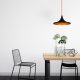 Scandinavian Chandelier, Black & Red, 35cm, Adjustable
