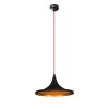 Scandinavian Chandelier, Black & Red, 35cm, Adjustable