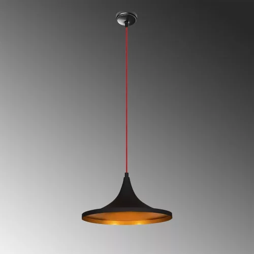 Opviq , 892OPV1420 , Elmas - 3531 , Black Red Color , Chandelier , With E27 Socket