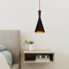 Scandinavian Chandelier, Black & Red, 19cm Diameter