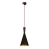 Scandinavian Chandelier, Black & Red, 19cm Diameter