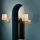 Modern Gold & Cream Wall Lamp, Metal Body, 30 cm Height