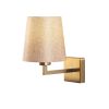 Modern Gold & Cream Wall Lamp, Metal Body, 30 cm Height