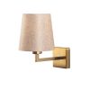 Modern Gold & Cream Wall Lamp, Metal Body, 30 cm Height