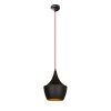 Scandinavian Chandelier, Black & Red, 23cm, Adjustable