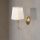 Modern Antique Wall Lamp, Metal & Fabric, 31 cm Height