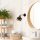 Scandinavian Style Wall Lamp, Black & Copper, 28 cm