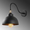 Industrial Black Wall Lamp, Iron Body, 21x32cm | E27 Max 40W, IP20 | Modern Design for Home & Office