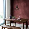 Modern Black Chandelier, Iron Body, Adjustable Height