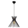 Modern Black Chandelier, Iron Body, Adjustable Height