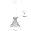 Modern Black Chandelier, Iron Body, Adjustable Height