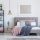 Modern Black Chandelier, Metal Body, Adjustable Height