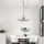 Modern Black Chandelier, Adjustable Height, Iron Body