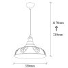 Modern Copper Chandelier, 32 cm, Adjustable Height , Glam Design for Stylish Spaces 