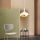 Modern Chandelier, White & Gold, 30cm, Adjustable Height