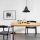 Modern Black & Gold Chandelier, 34cm, Adjustable Height