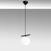 Modern Industrial Chandelier, Black & White, 124 cm