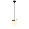 Modern Industrial Chandelier, Black & White, 124 cm