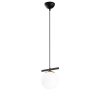 Modern Industrial Chandelier, Black & White, 124 cm