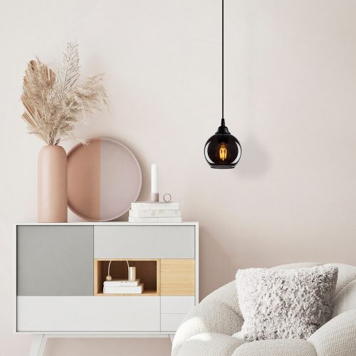 Modern Industrial Chandelier, Fume Color, 15x15cm