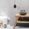 Modern Industrial Chandelier, Fume Color, 15x15cm