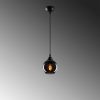 Modern Industrial Chandelier, Fume Color, 15x15cm