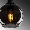 Modern Industrial Chandelier, Fume Color, 15x15cm