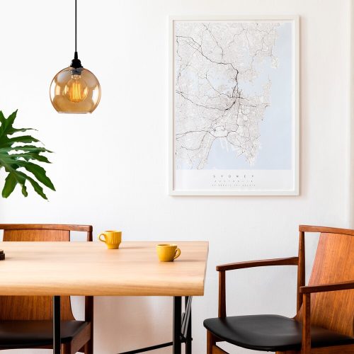 Elegant Gold & Black Chandelier, Adjustable Height, 20cm