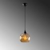 Elegant Gold & Black Chandelier, Adjustable Height, 20cm