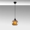 Elegant Gold & Black Chandelier, Adjustable Height, 20cm