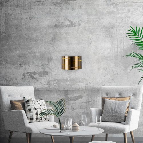 Vintage Metal Wall Lamp, E27 Max 40W, 30x10x22 cm | Modern Glam Design, IP20 Rated