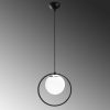 Modern Industrial Chandelier, Black & White, 126 cm