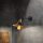 Elegant Black & Gold Wall Lamp, Iron Body, 25x40 cm