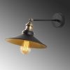 Elegant Black & Gold Wall Lamp, Iron Body, 25x40 cm