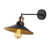 Elegant Black & Gold Wall Lamp, Iron Body, 25x40 cm