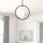 Modern Black & White Chandelier, Metal Body, 39 cm