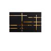 Modern Black Wall Lamp, Metal Body, E27 Socket, 35x10cm