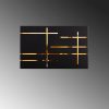 Modern Black Wall Lamp, Metal Body, E27 Socket, 35x10cm