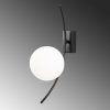 Industrial Wall Lamp, Black & White, 44 cm | Metal Body, E27 Socket, Modern Scandinavian Design